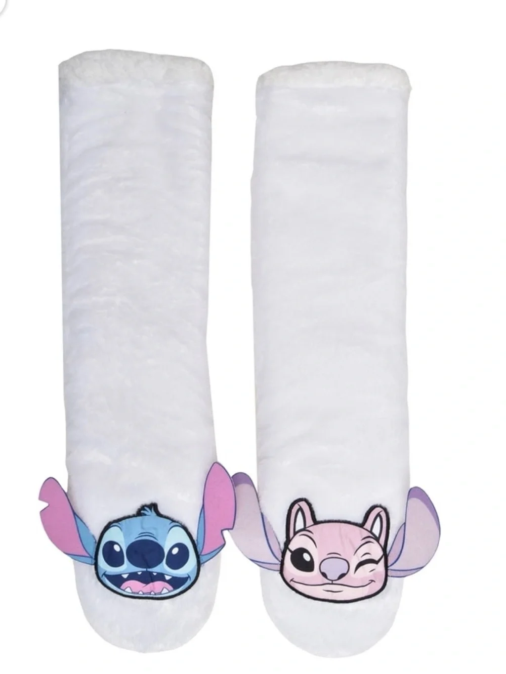 BRAND NEW Disney Stitch & Angel THICK Plush Home Socks Size 4-10